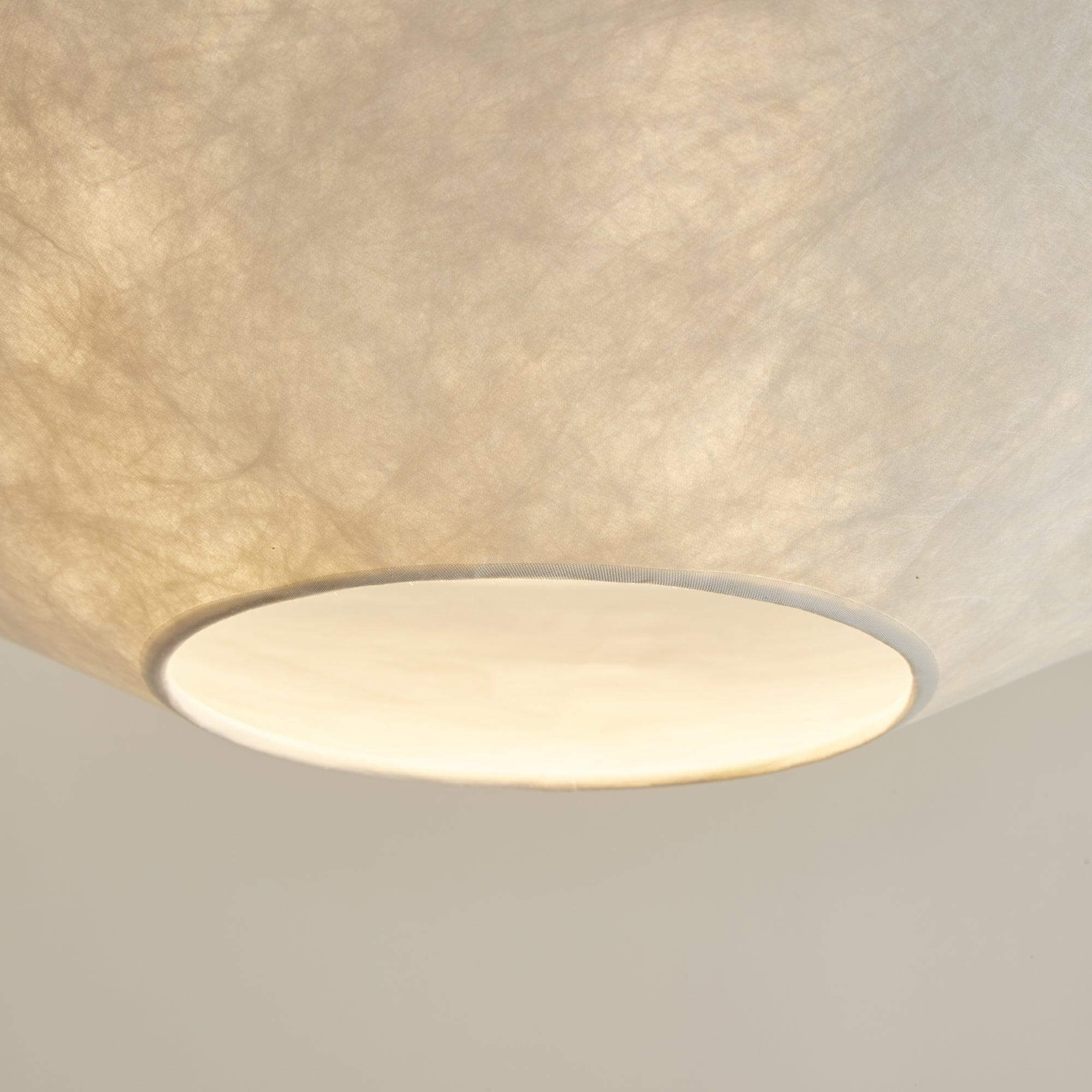 Pendant Light Metal Dupont Paper Ring 29.5 in Red Dining Room Kitchen Island Modern Hanging Ceiling Fixture | Thomler