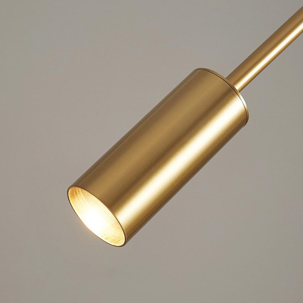 Floor Lamp Brass 51 in Adjustable LED Modern Living Room Gallery Lighting | Thomler