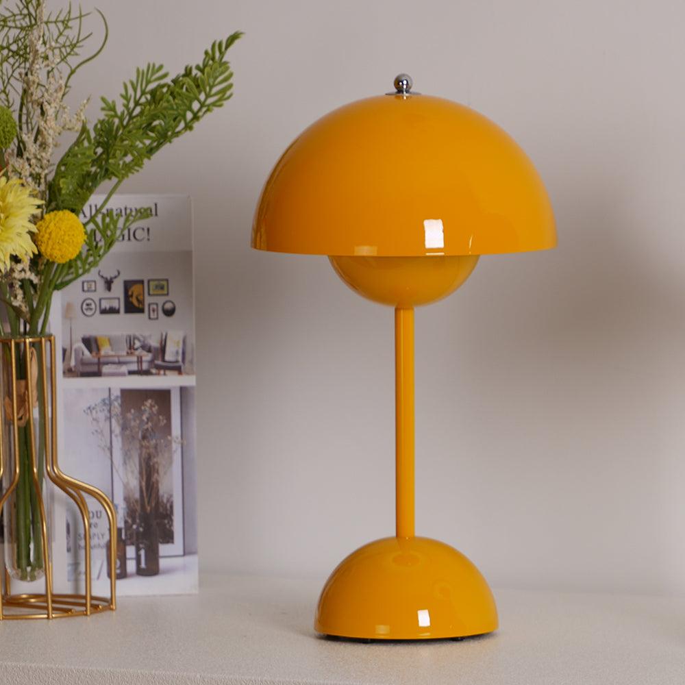 Desk Lamp Metal 6.3 in Rechargeable Tri-Color Small Table Light | Thomler