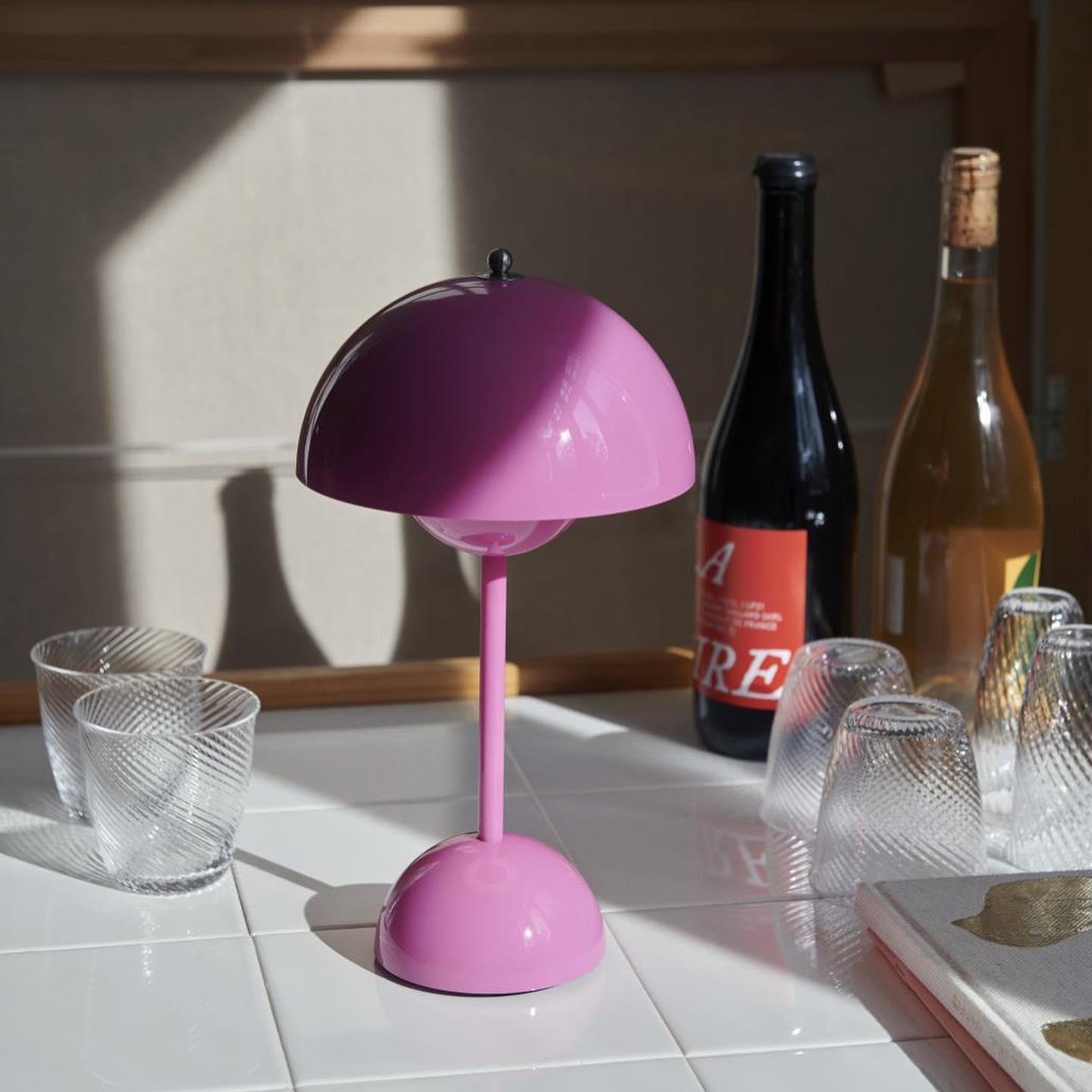 Desk Lamp Metal 6.3 in Rechargeable Tri-Color Small Table Light | Thomler