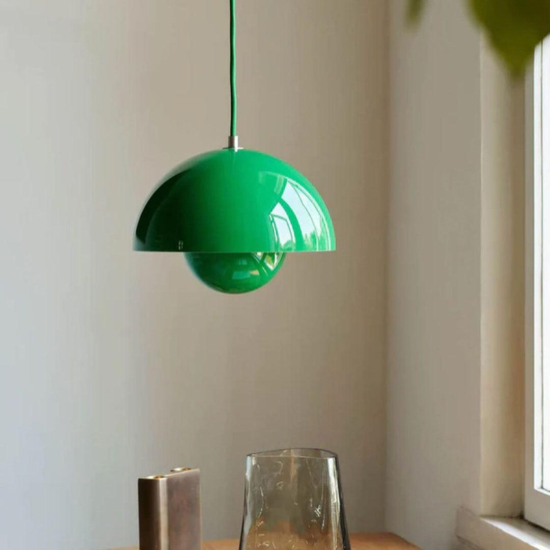 Pendant Light Aluminum 9.1 in Ceiling Lamp Matte Finish Dining Room Kitchen Hanging Light | Thomler