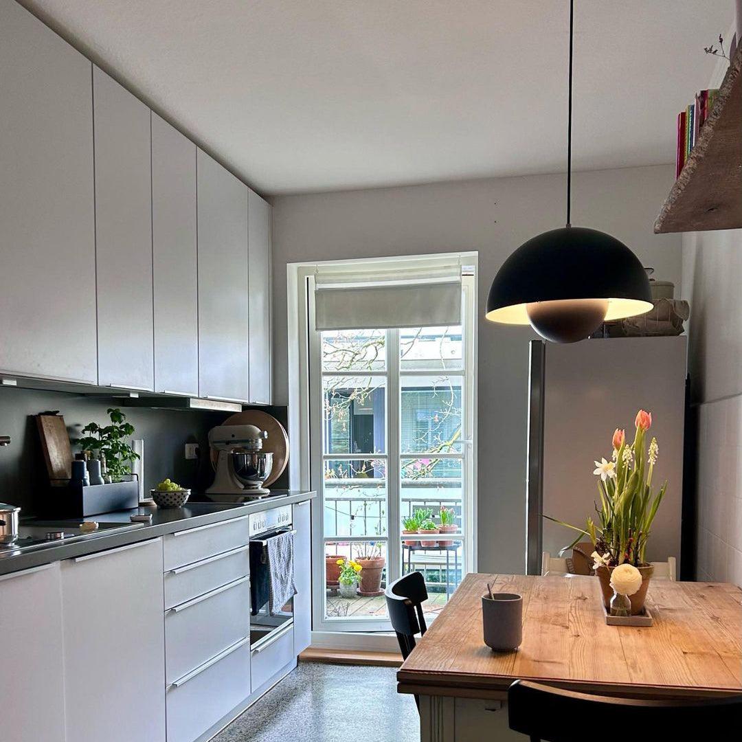 Pendant Light Aluminum 9.1 in Ceiling Lamp Matte Finish Dining Room Kitchen Hanging Light | Thomler