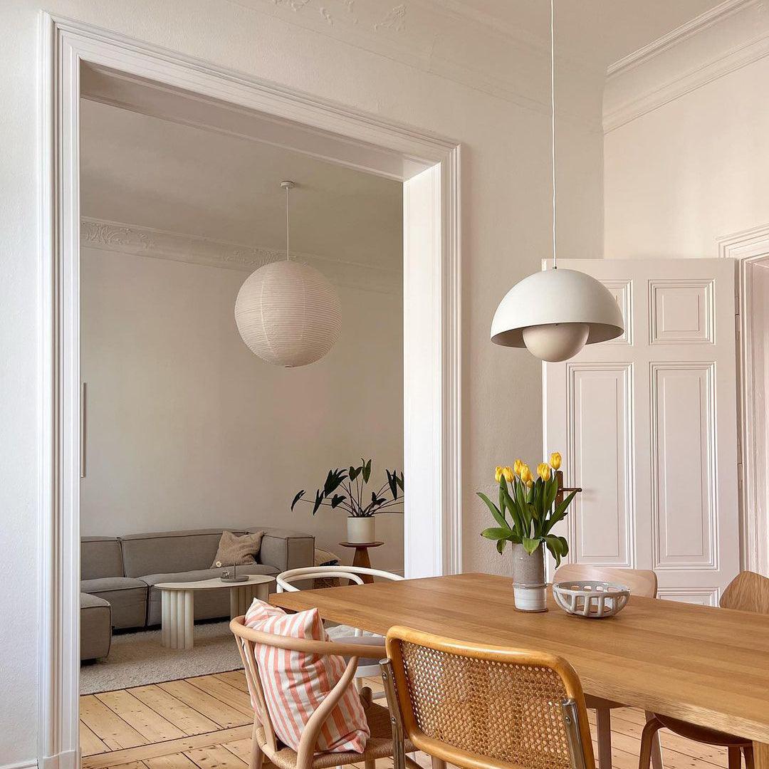 Pendant Light Aluminum 9.1 in Ceiling Lamp Matte Finish Dining Room Kitchen Hanging Light | Thomler