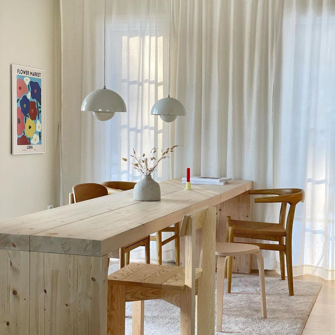Pendant Light Aluminum 9.1 in Ceiling Lamp Matte Finish Dining Room Kitchen Hanging Light | Thomler
