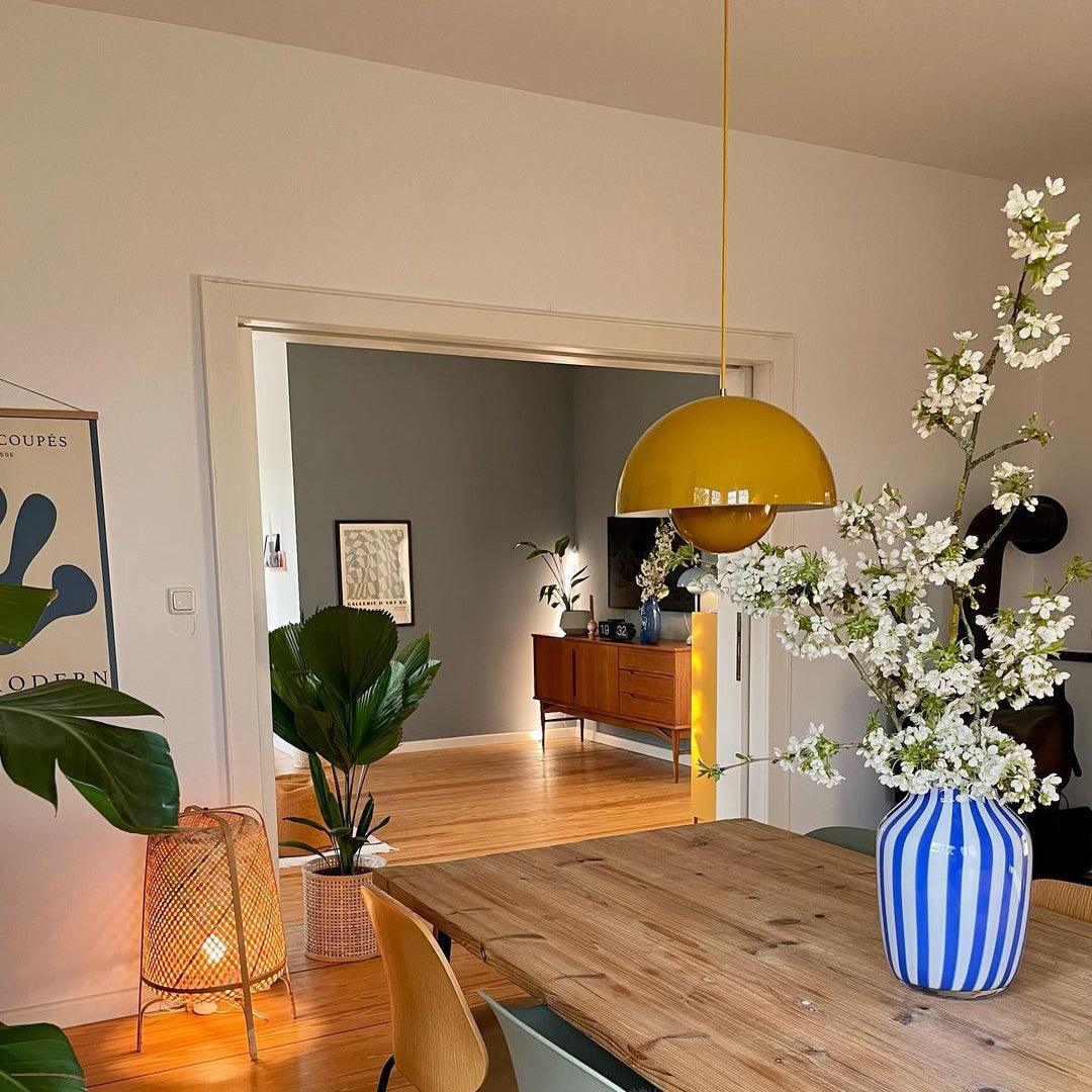 Pendant Light Aluminum 9.1 in Ceiling Lamp Matte Finish Dining Room Kitchen Hanging Light | Thomler