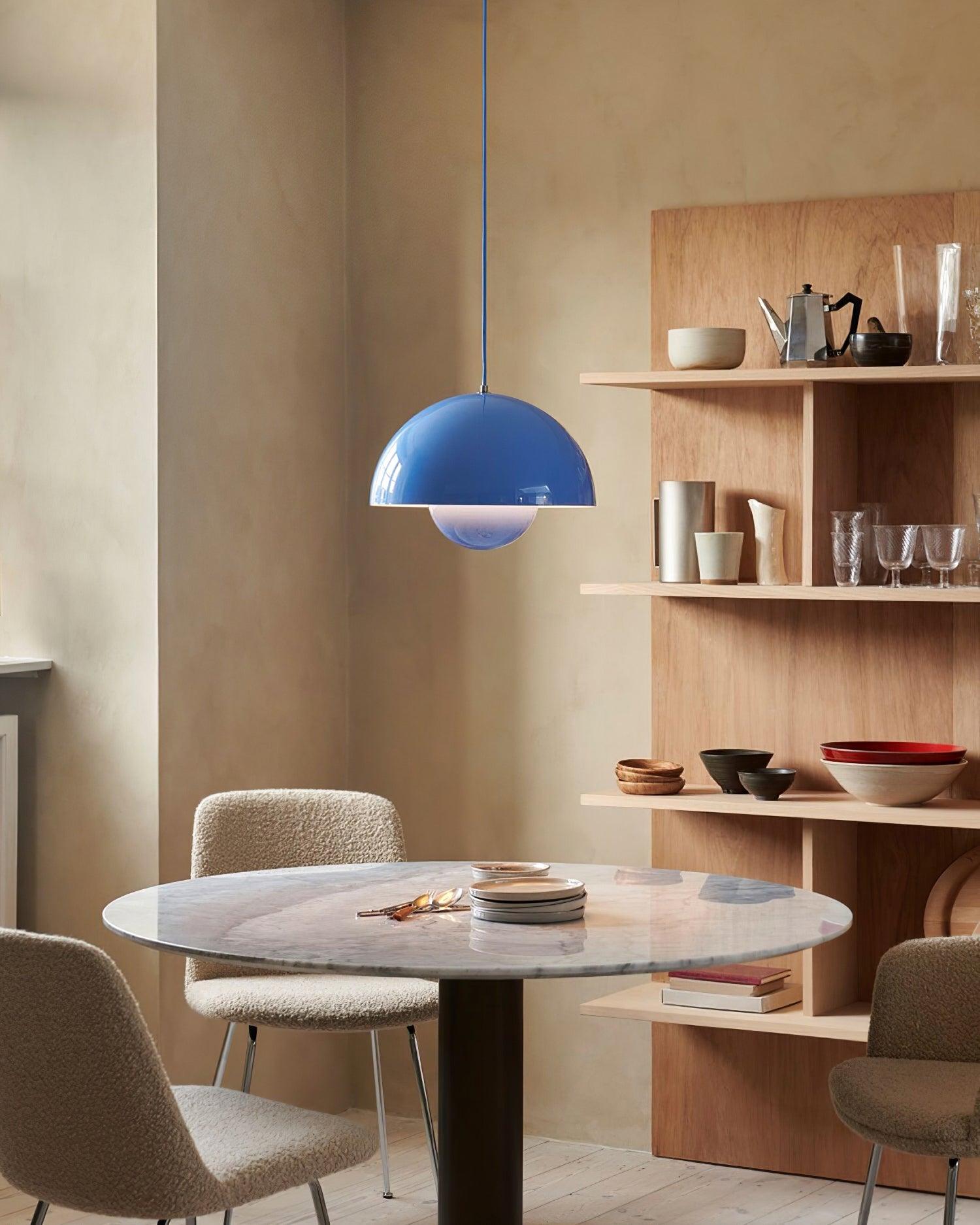 Pendant Light Aluminum 9.1 in Ceiling Lamp Matte Finish Dining Room Kitchen Hanging Light | Thomler