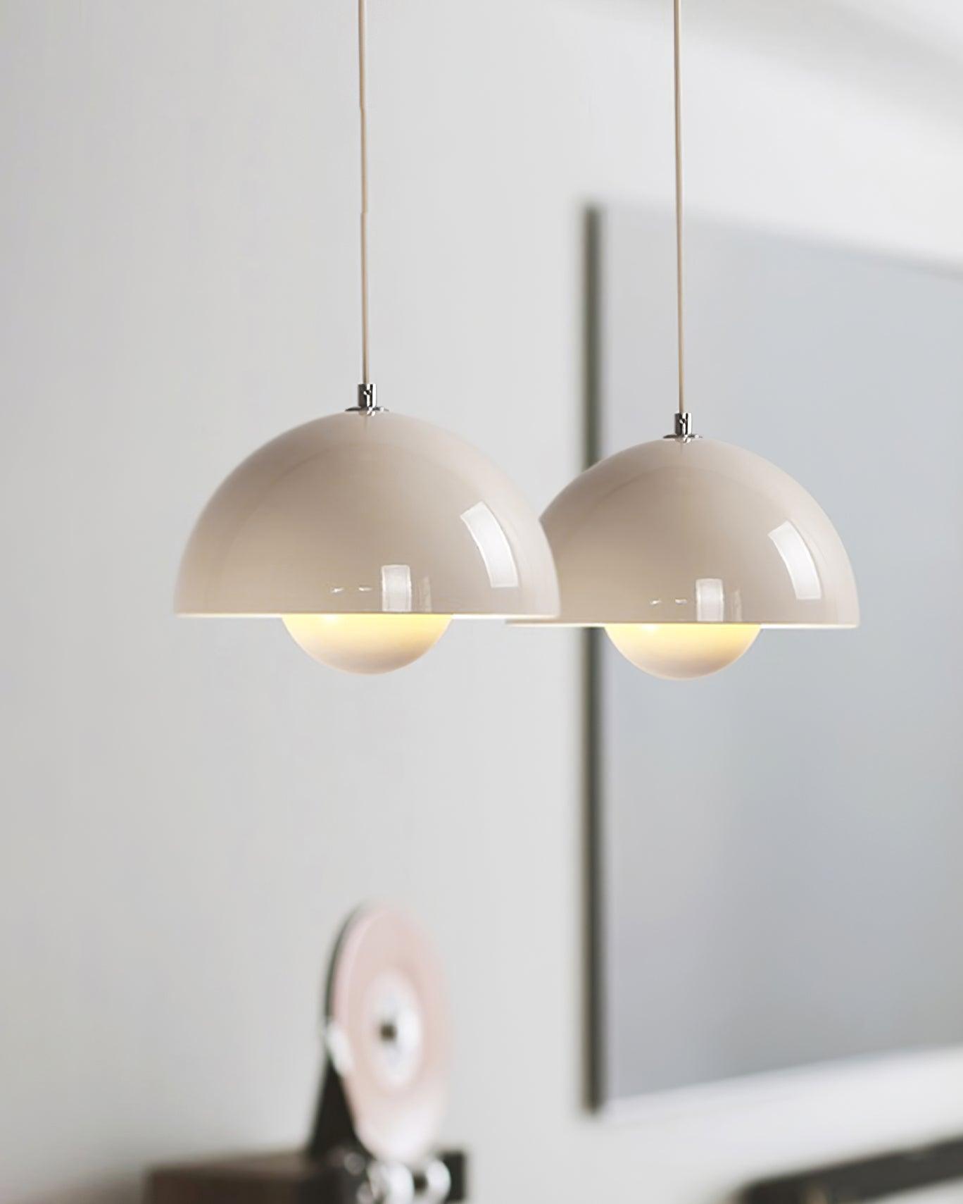 Pendant Light Aluminum 9.1 in Ceiling Lamp Matte Finish Dining Room Kitchen Hanging Light | Thomler