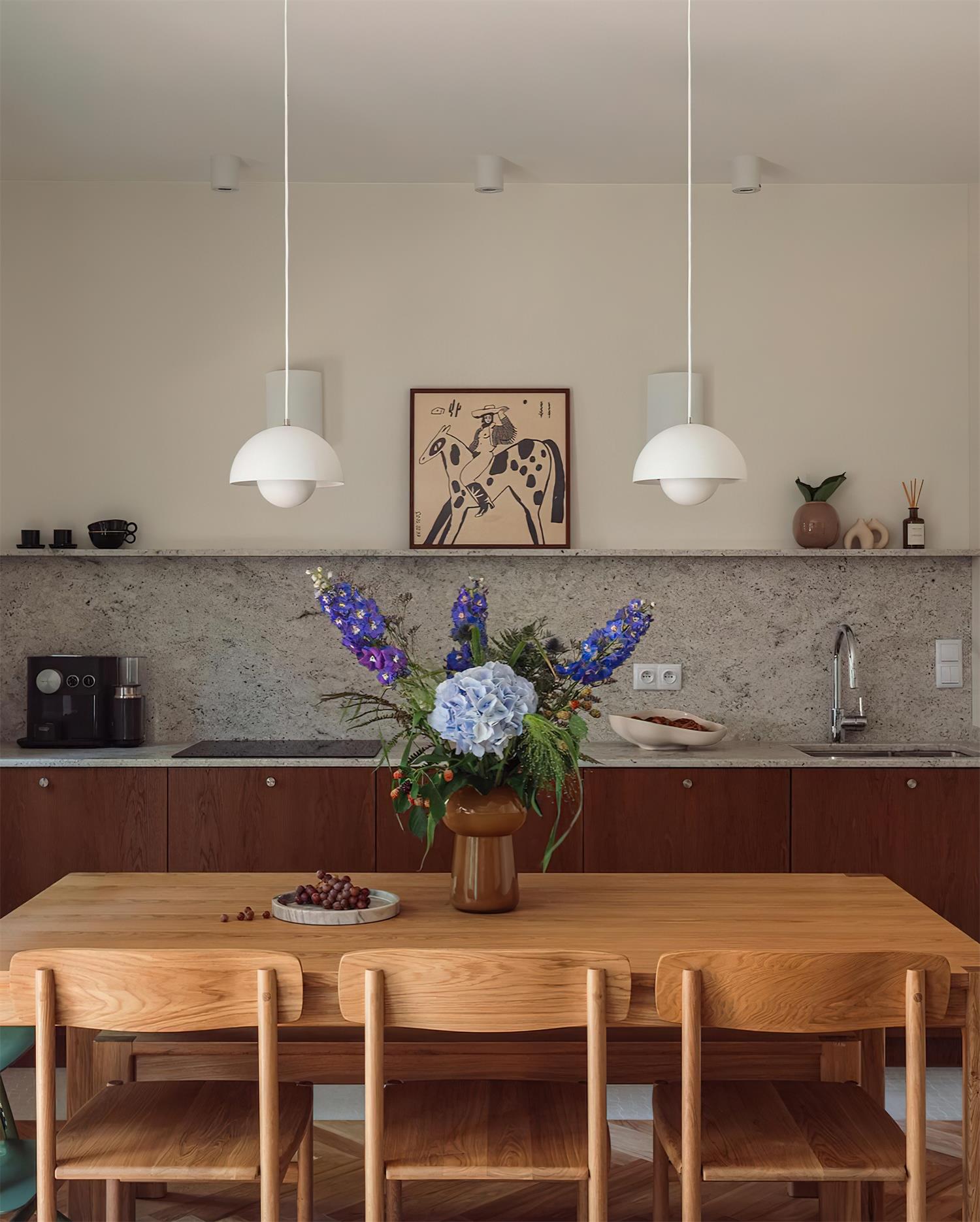 Pendant Light Aluminum 9.1 in 6.3 in Beige Gray Contemporary Dining Room Kitchen Island Hanging Ceiling Lamp Geometric Modern Lighting | Thomler