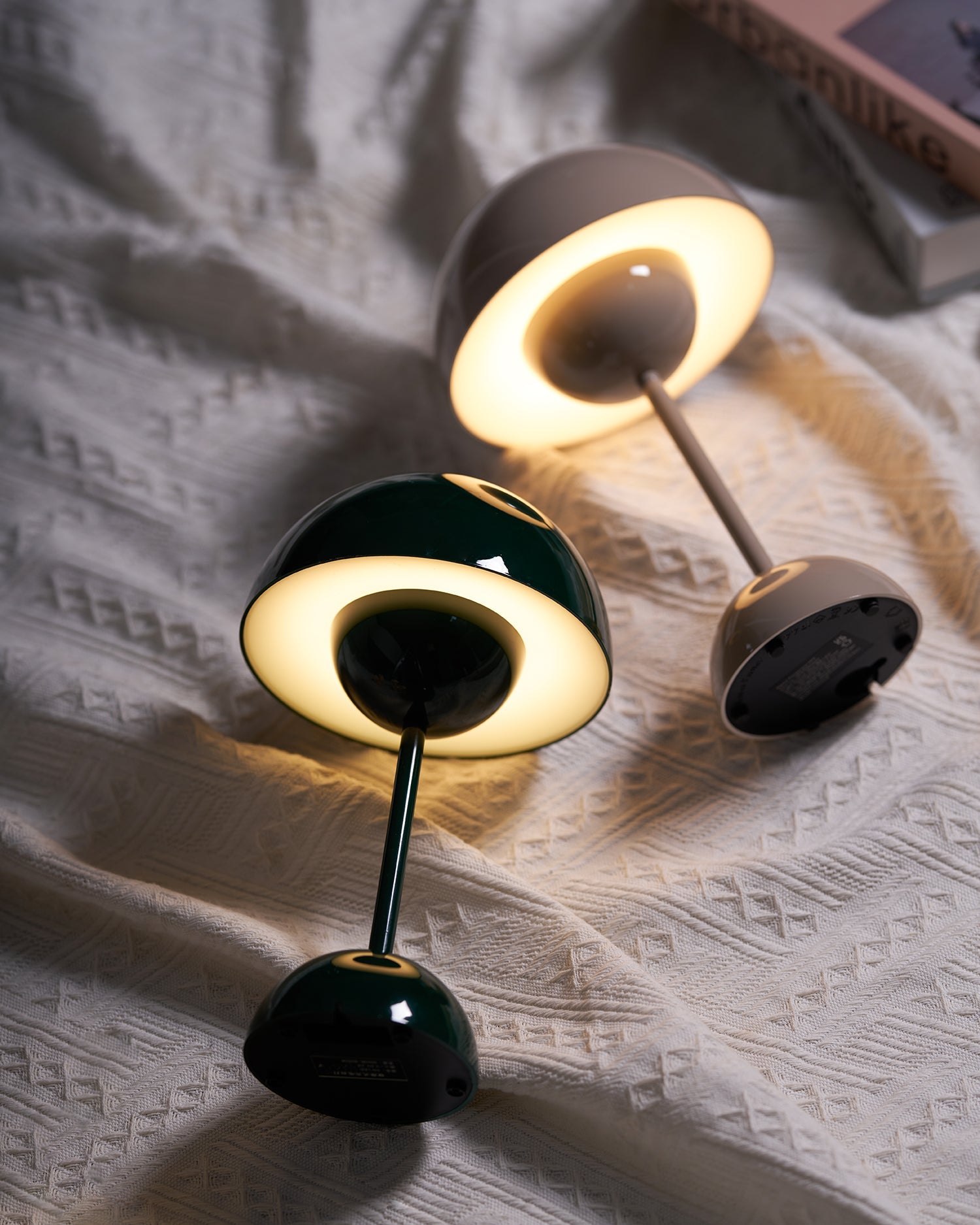 Desk Lamp Metal 6.3 in Rechargeable Tri-Color Small Table Light | Thomler