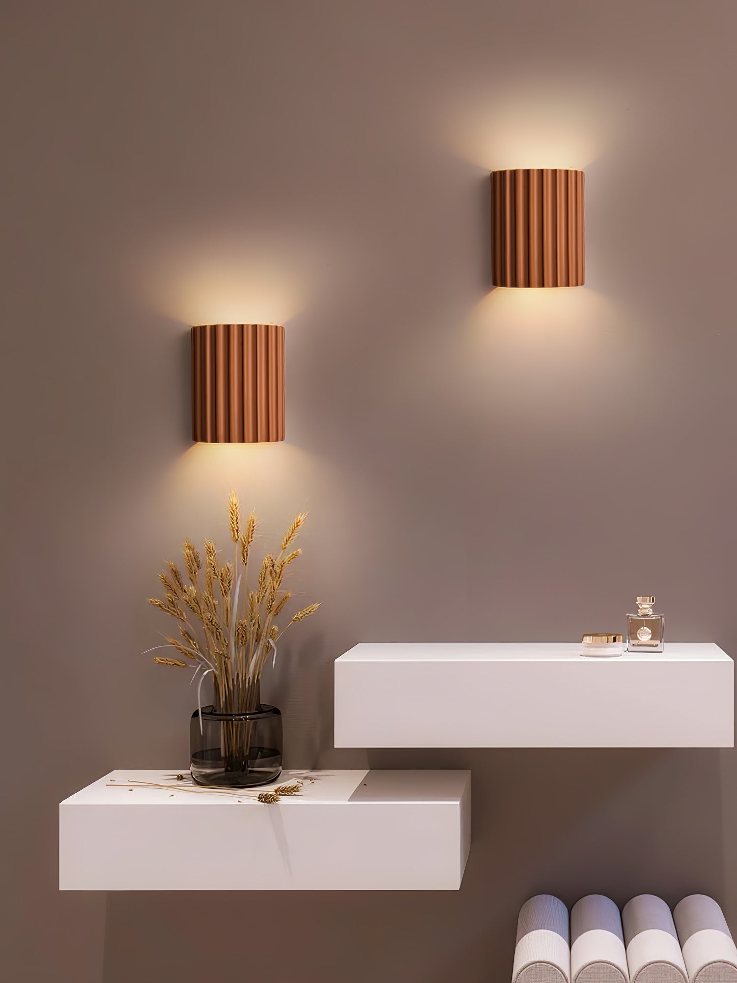 Wall Light Resin 6.5 in Up Down Modern Indoor Living Room Bedroom Hallway LED Fixture | Thomler