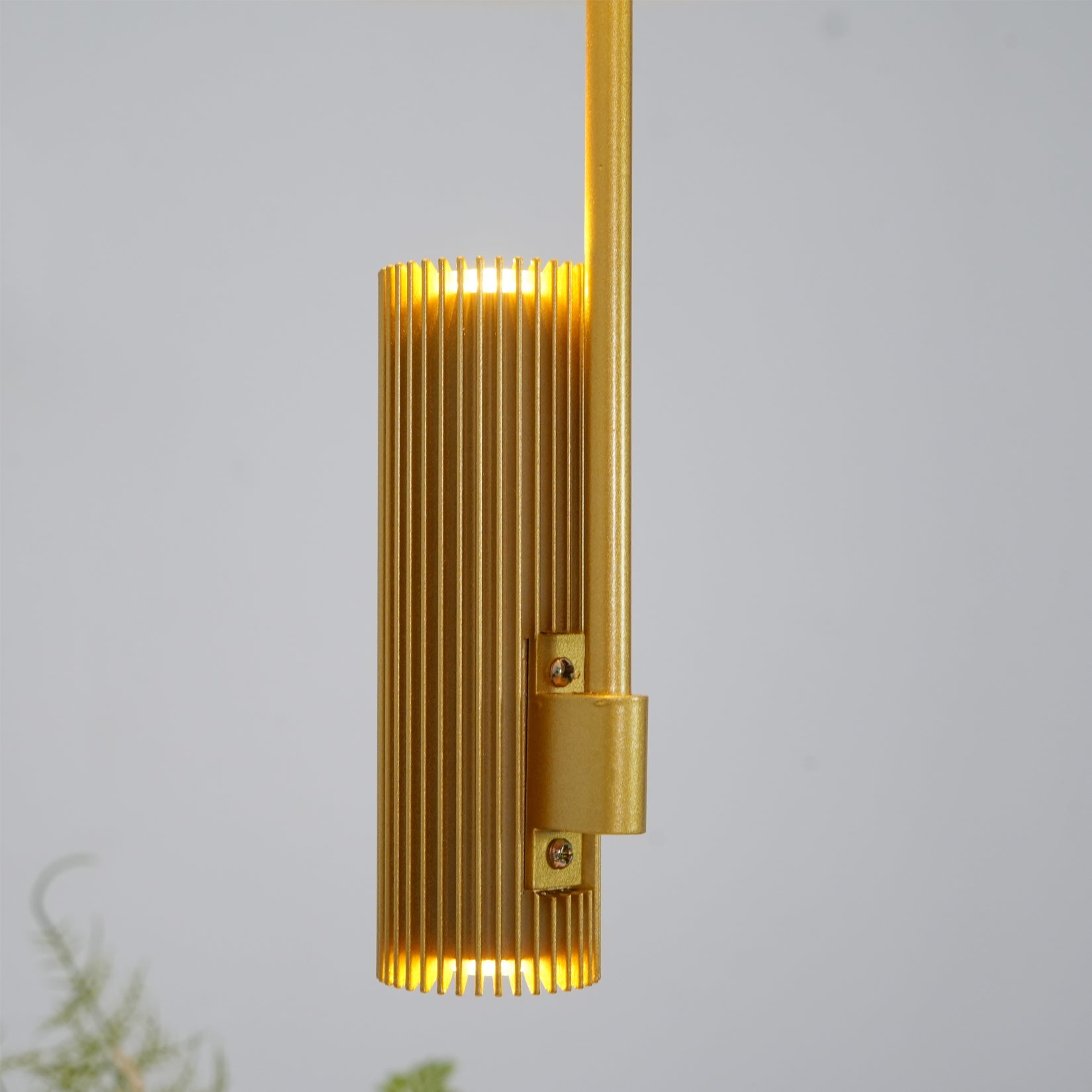 Pendant Light Metal 26 in White LED Ceiling Chandelier Indoor Dining Room Living Area Hanging Lamp | Thomler