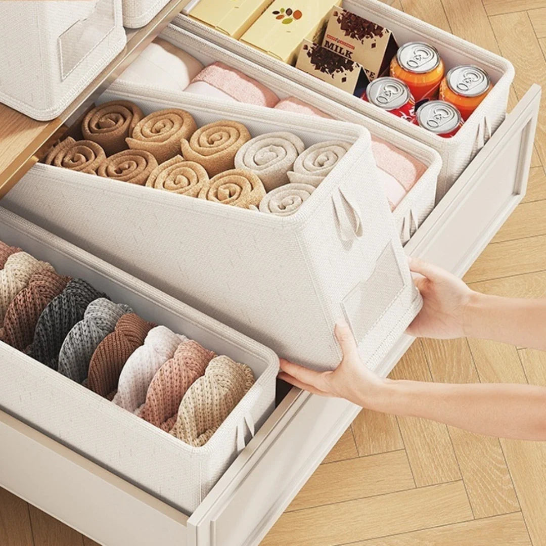 Collapsible Fabric Drawer Divider for Clothes Storage – Roll & Store System for Dresser Organization | Thomler