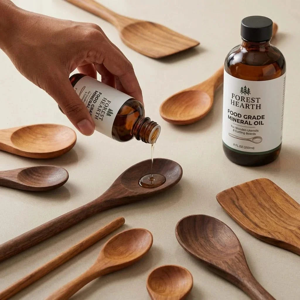 Food-Safe Wood Treatment Oil for Cutting Boards, Utensils & Butcher Blocks – 8.5 fl oz | Thomler
