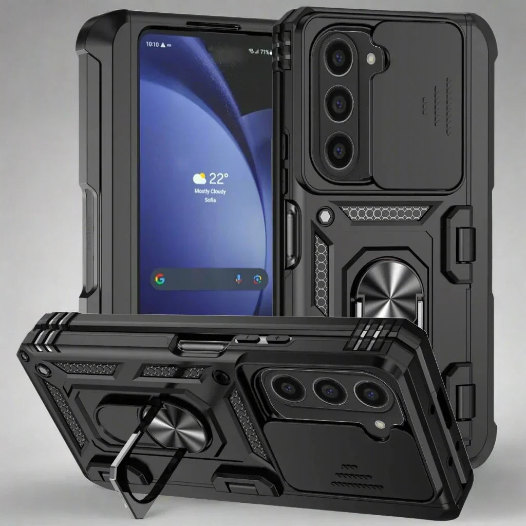 Reinforced Armor Case for Galaxy Z Fold 6 & Z Fold 5 – Drop-Resistant Phone Shell with Precise Hinge Coverage & Full-Access Design for | Thomler