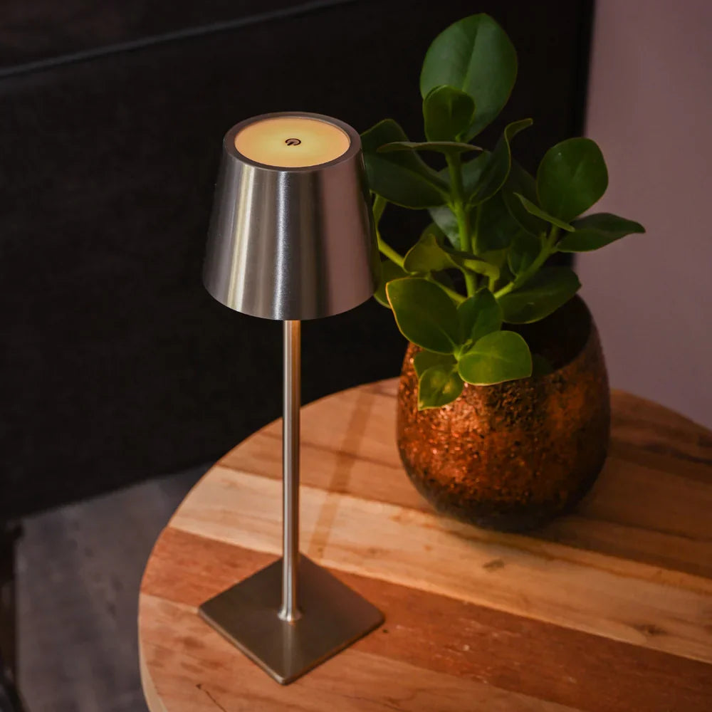 Rechargeable LED Table Lamp with Touch Control – Cordless Portable Light for Indoor & Outdoor Use – IP65 Waterproof Desk Lamp – Adjustable | Thomler