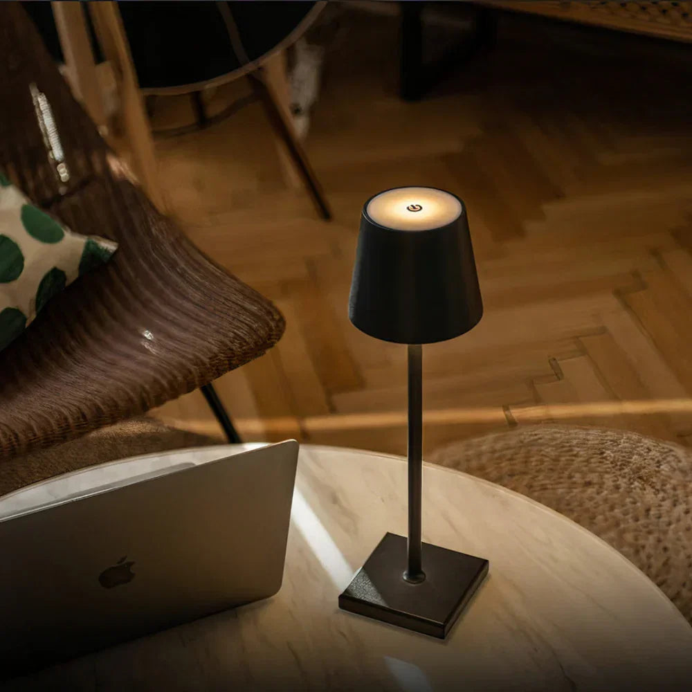 Rechargeable LED Table Lamp with Touch Control – Cordless Portable Light for Indoor & Outdoor Use – IP65 Waterproof Desk Lamp – Adjustable | Thomler