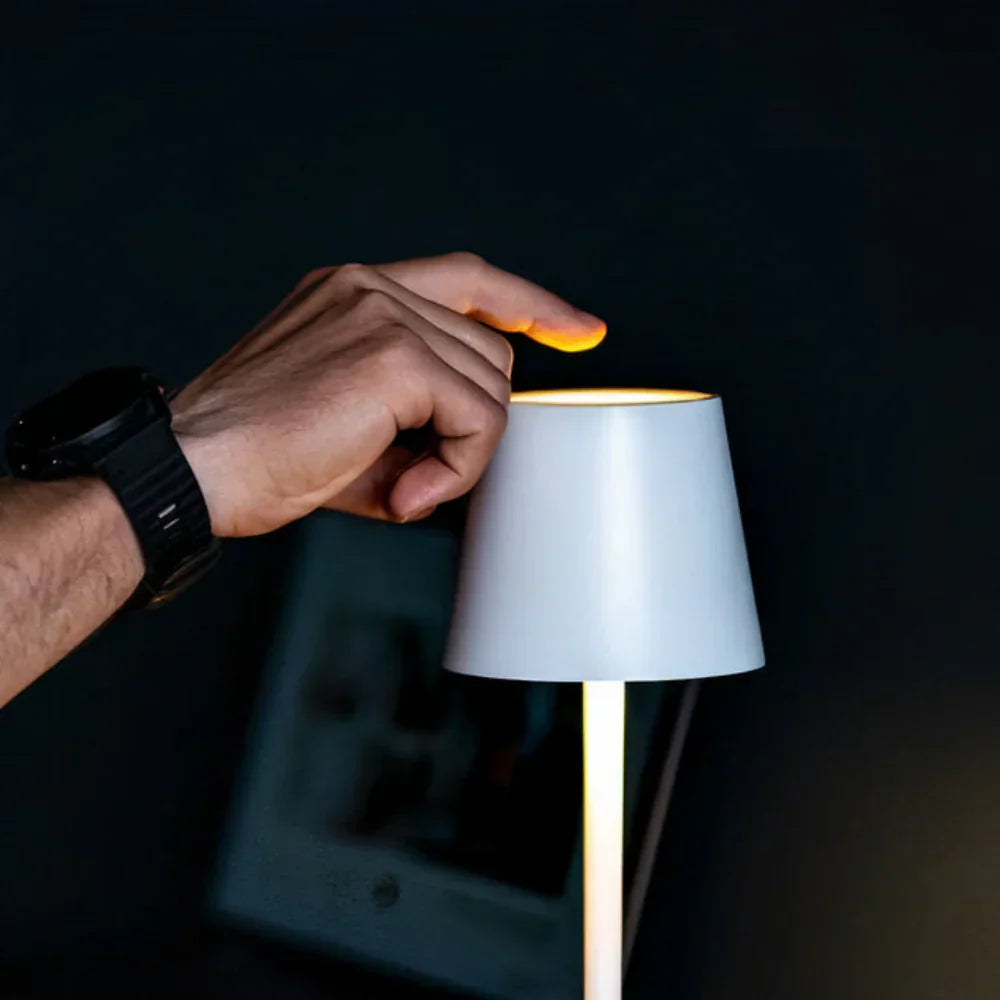 Rechargeable LED Table Lamp with Touch Control – Cordless Portable Light for Indoor & Outdoor Use – IP65 Waterproof Desk Lamp – Adjustable | Thomler