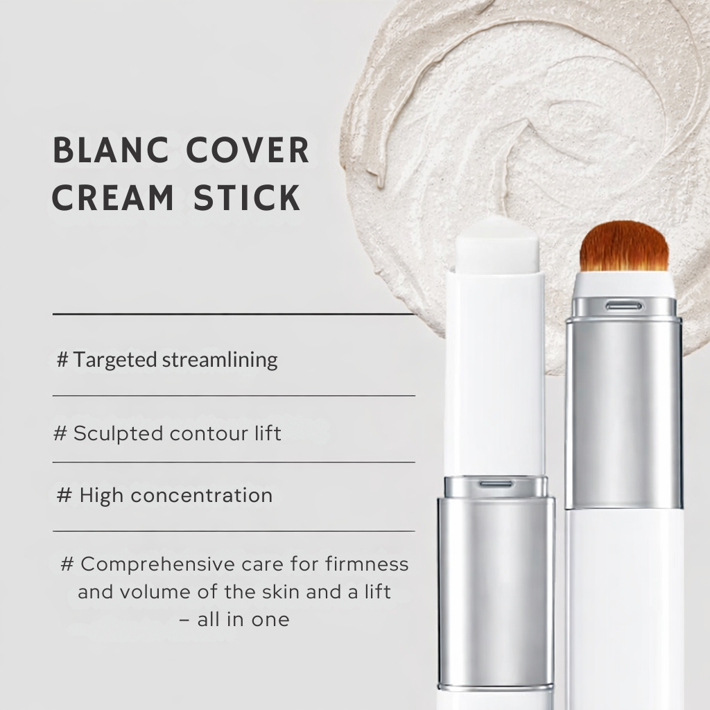 Color-Adapting Foundation Stick with Built-In Brush for Flawless Skin Tone Matching and Hydration | Cream Foundation Makeup | Travel-Friendl | Thomler