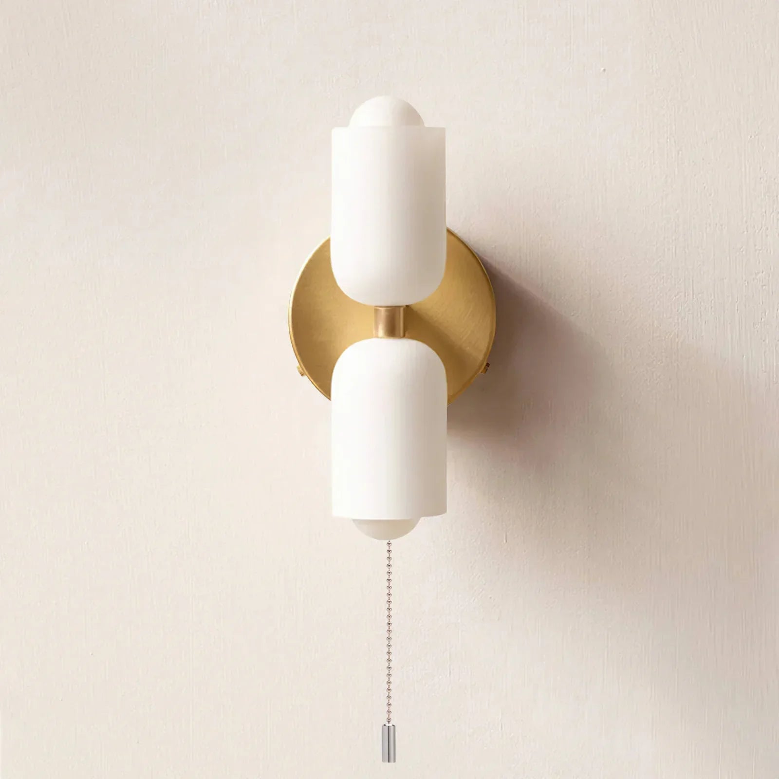 Wall Lamp Glass Double E14 25.5 cm French Retro Bedroom Hallway Bathroom Ambient Lighting Fixture | Thomler