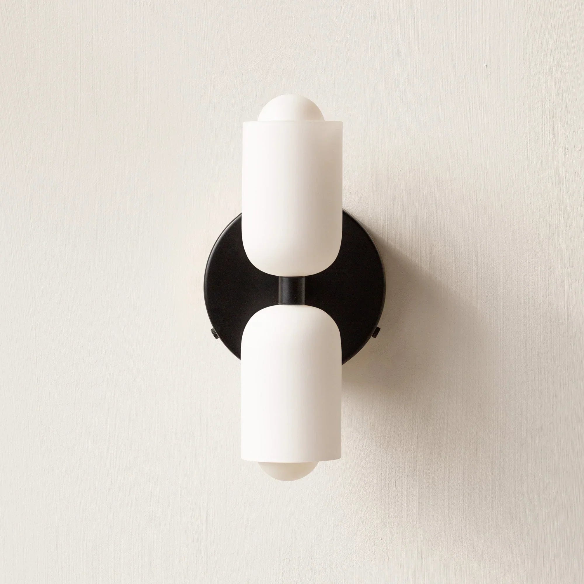 Wall Lamp Glass Double E14 25.5 cm French Retro Bedroom Hallway Bathroom Ambient Lighting Fixture | Thomler