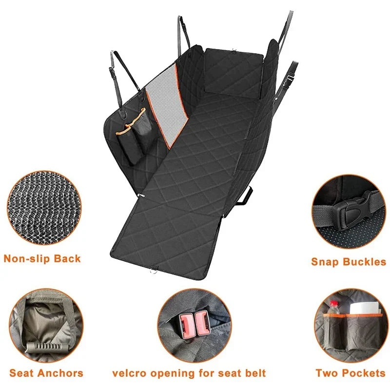 Dog Car Seat Cover Waterproof Backseat Extender Protector with Memory Foam for SUV Truck Travel Universal Fit Tear-Resistant Pet Mat | Thomler