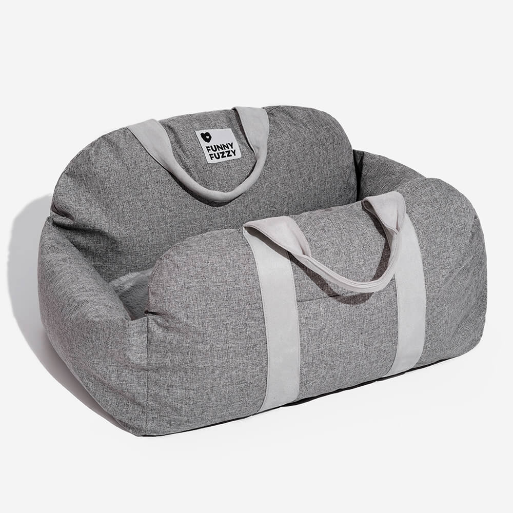 Portable Pet Carrier Booster Seat with Safety Harness and Washable Cover for Small Dogs | Thomler