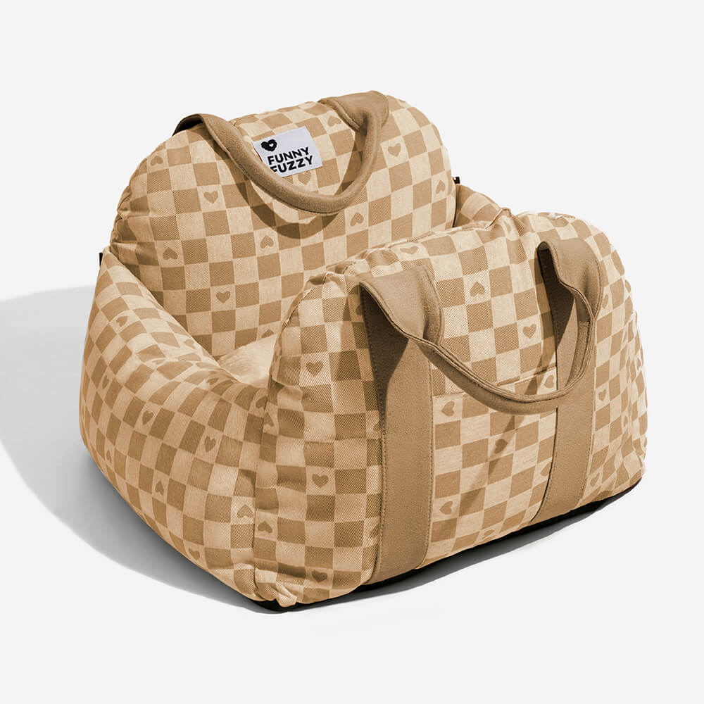 Portable Pet Carrier Booster Seat with Safety Harness and Washable Cover for Small Dogs | Thomler