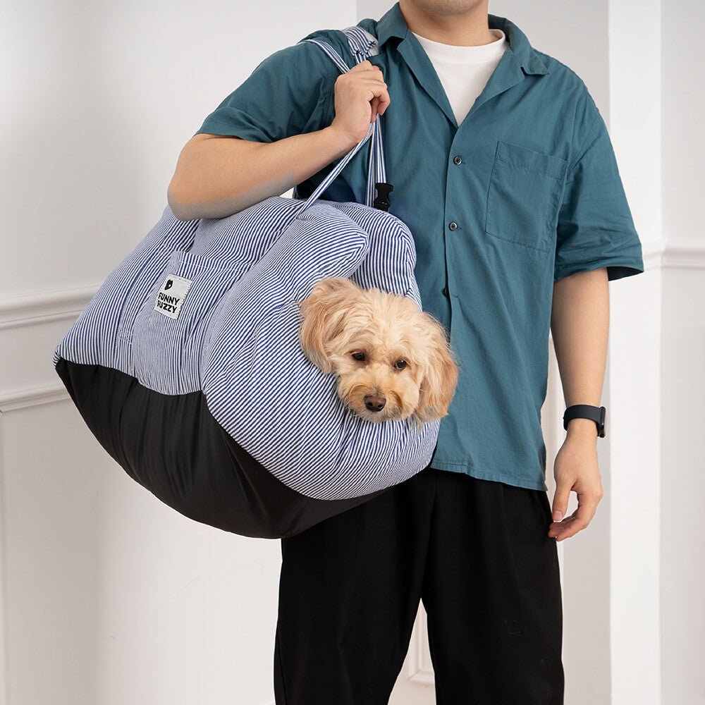 Dog Car Seat Booster Bed for Large Pets – Portable Travel Carrier with Shoulder Strap, Washable Cotton Cushion for SUV Truck Sedan – Safe | Thomler