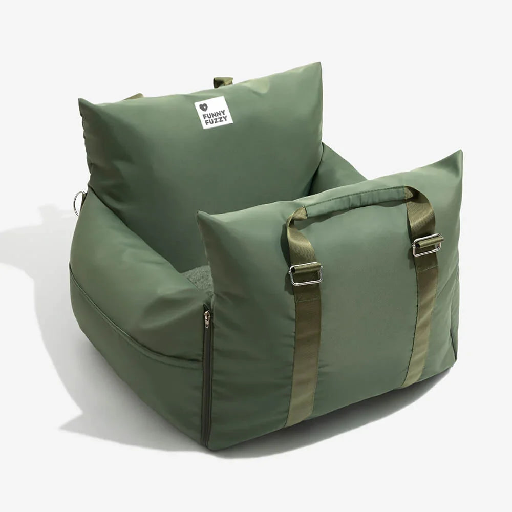 Portable Pet Carrier Booster Seat with Safety Harness and Washable Cover for Small Dogs | Thomler