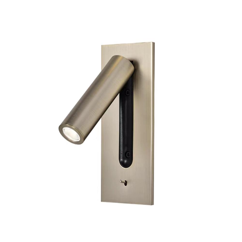 Industrial Wall Sconce with Integrated LED & Toggle Switch – Aluminum Metal Light Fixture for Living Room, Hallway, Bedroom & Home Office | Thomler