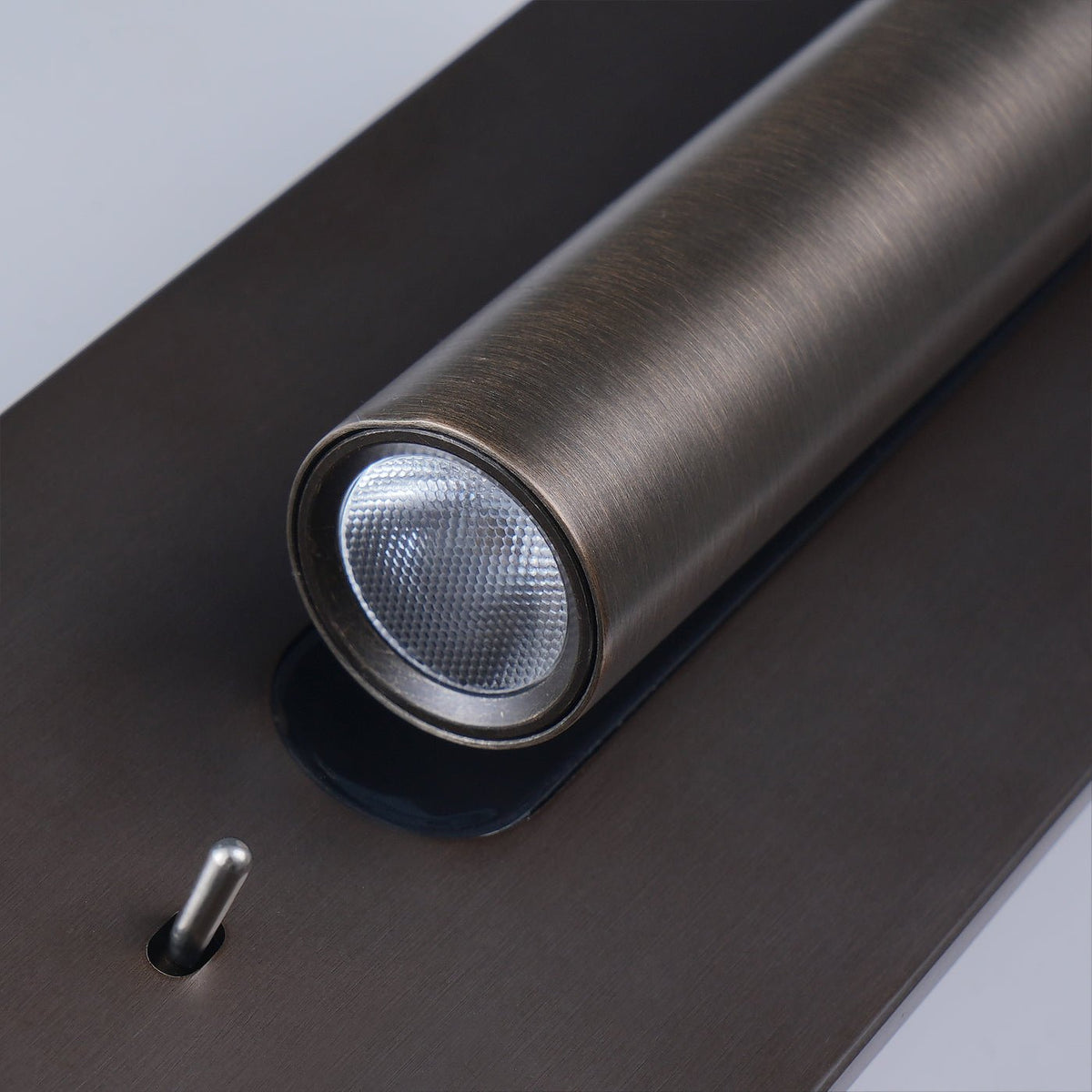 Industrial Metal Wall Sconce with Integrated LED & Toggle Switch | Thomler