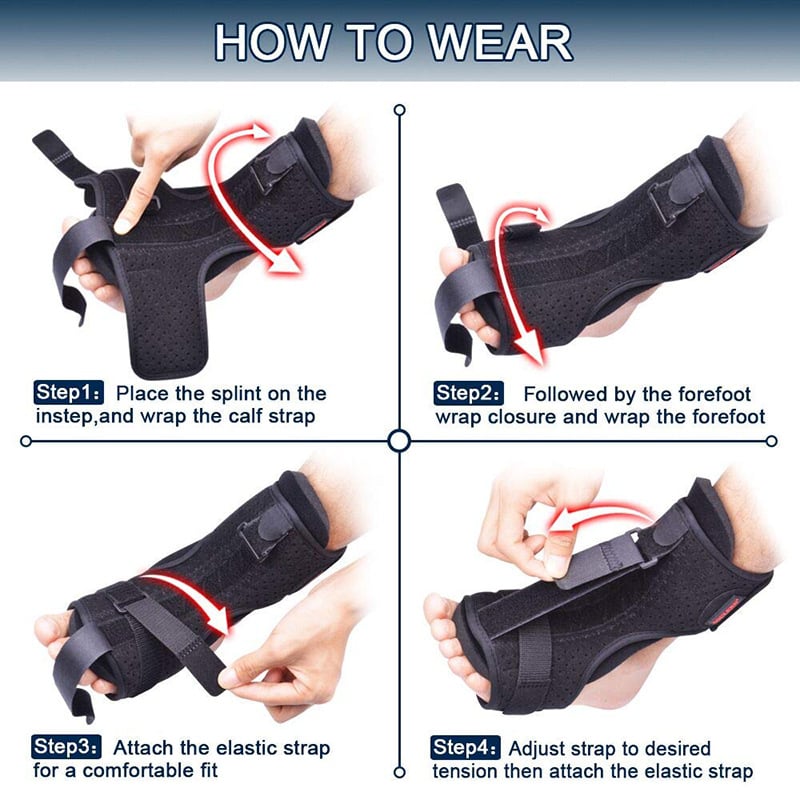 Adjustable Foot Support Brace for Overnight Relief – Comfortable Arch Support Splint for Men & Women | Thomler