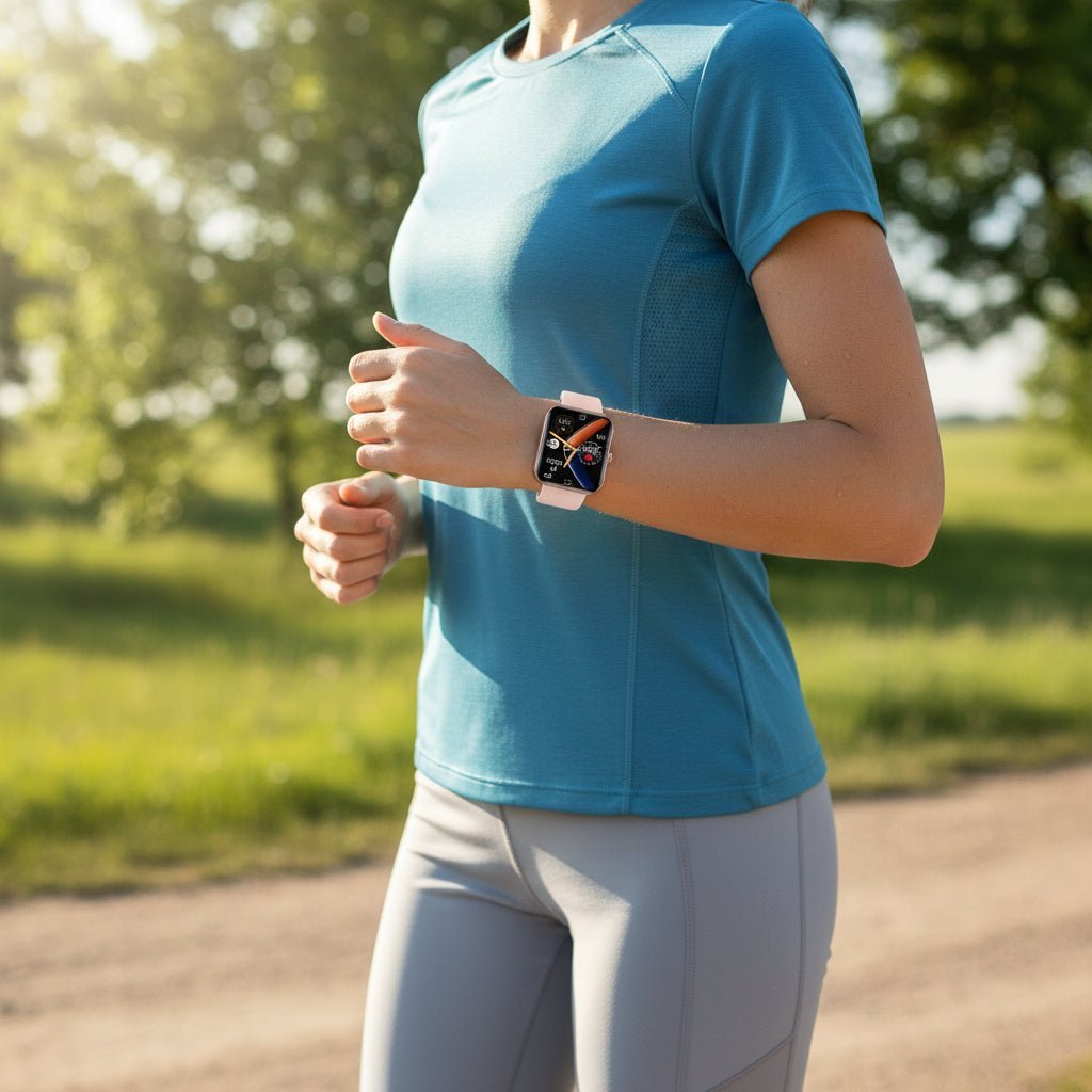 Health Tracker Smartwatch with Non-Invasive Glucose Trend Monitor & Heart Rate | Real-Time Vitals Display for Daily Wellness | Thomler