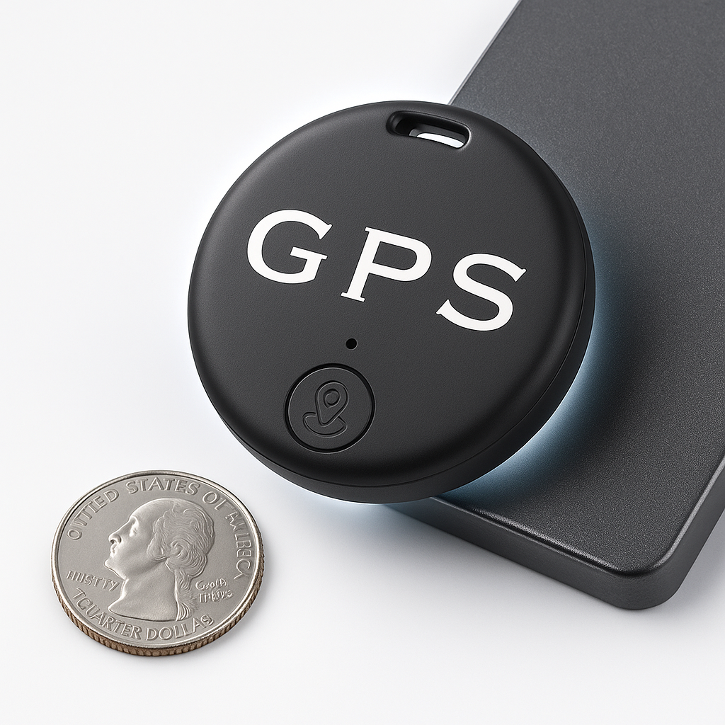 Compact Real-Time Location Tracker with Motion Alert for Vehicles, Luggage & Valuables – 2-Pack Magnetic GPS Device for iOS & Android | Thomler