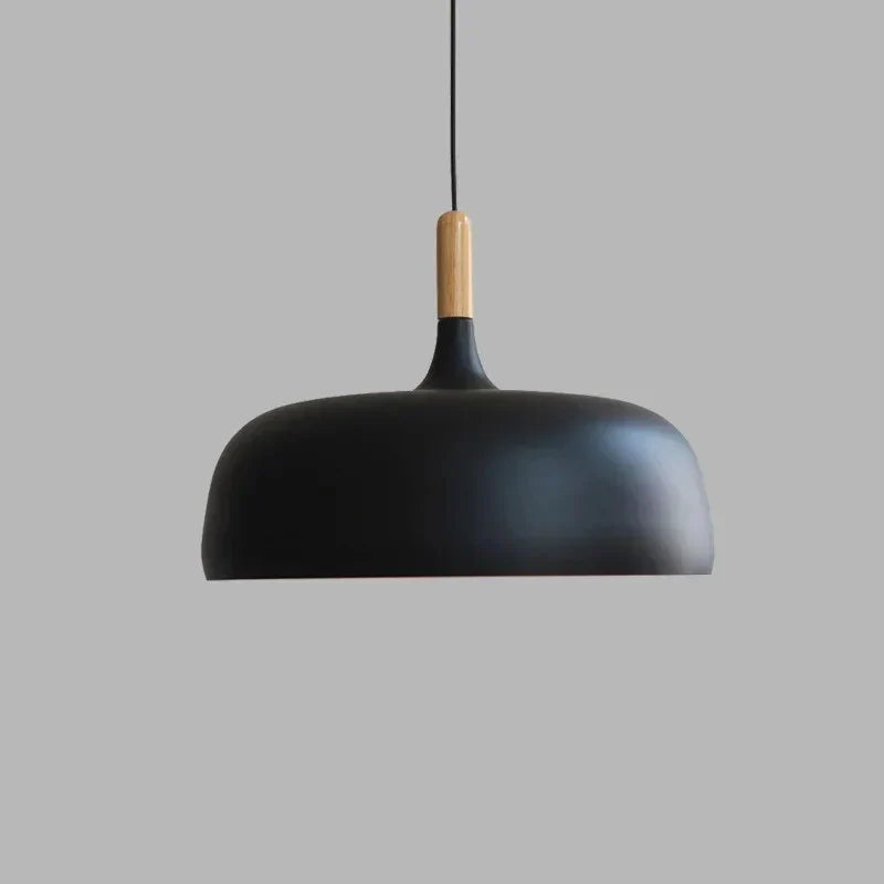 Pendant Light Metal 32.0 cm Black Dining Room Kitchen Island Hanging Ceiling Lamp Scandinavian LED Lighting | Thomler