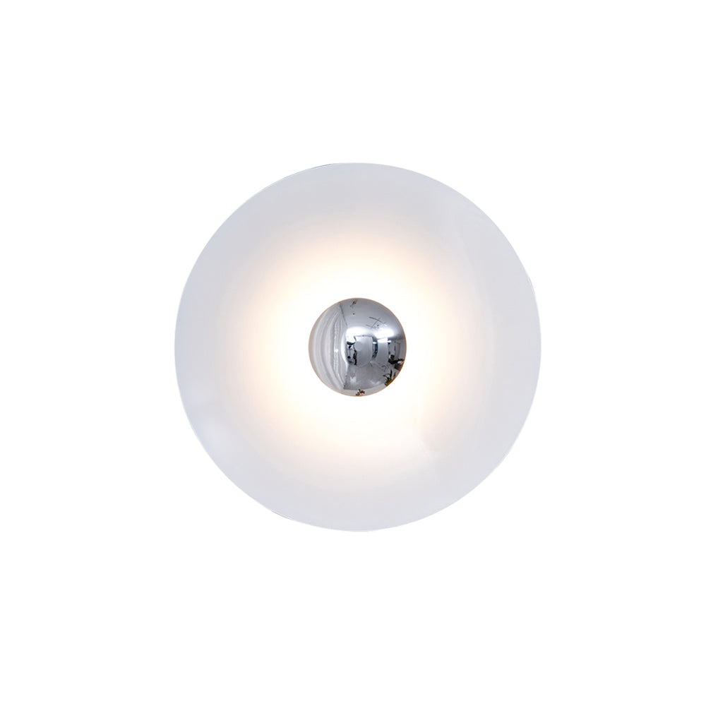 Contemporary Dual-Tone Circular LED Wall or Ceiling Light Fixture in Multiple Finishes | Thomler