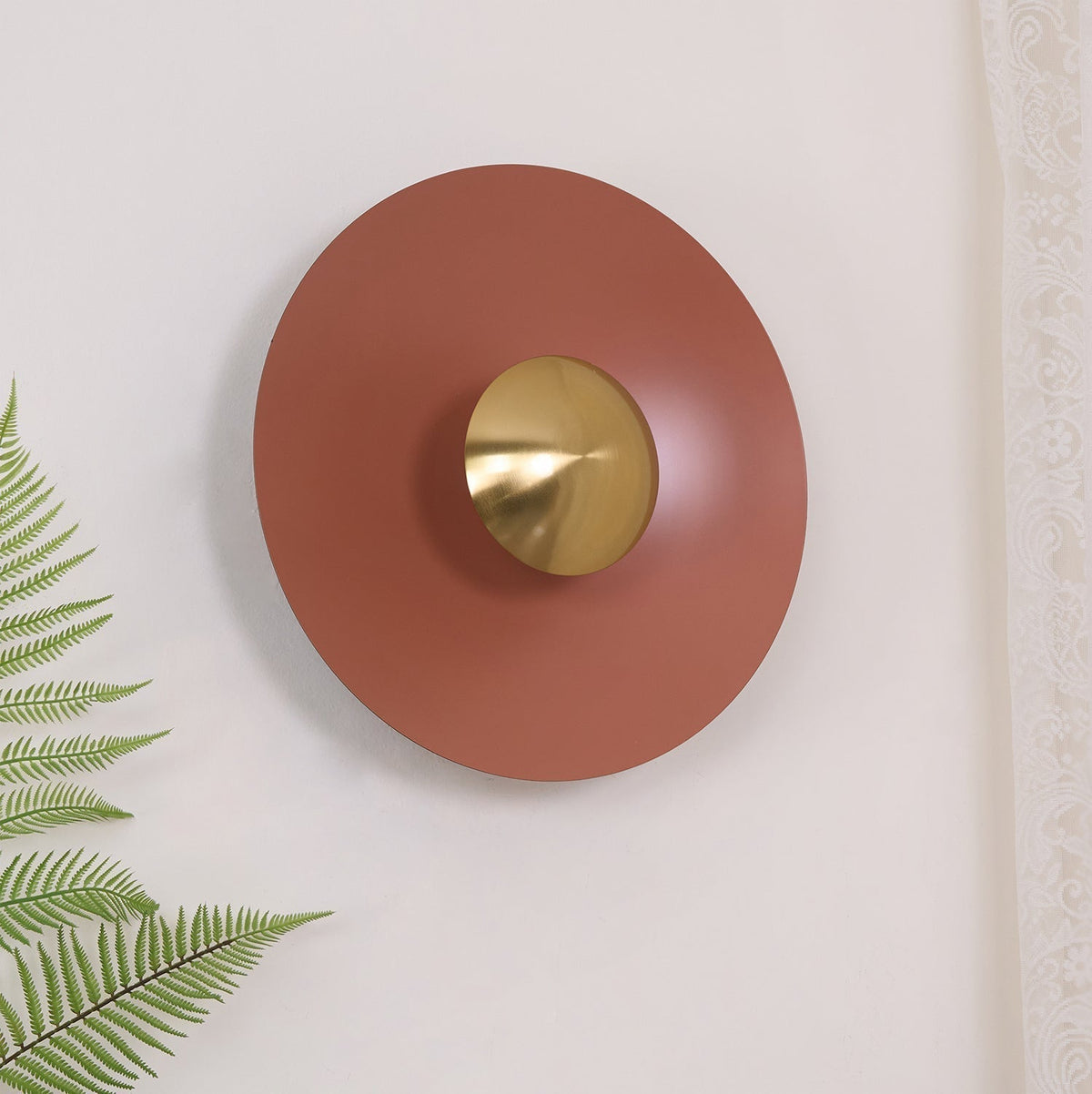 Contemporary Dual-Tone Circular LED Wall or Ceiling Light Fixture in Multiple Finishes | Thomler