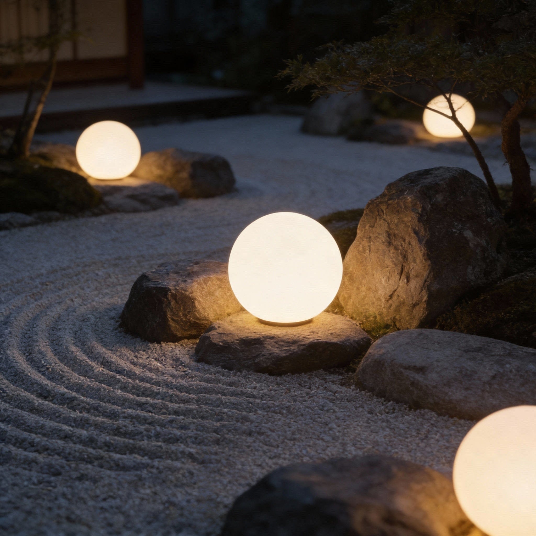 Portable LED Orb Lamp with Remote Control 4-Color Modes 10-20 in Rechargeable Cordless Sphere Light for Living Room Bedroom Bedside Nightsta | Thomler
