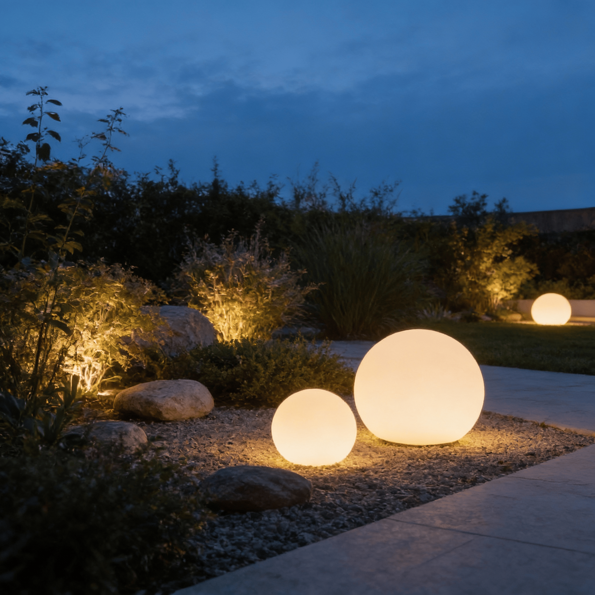 Portable LED Orb Lamp with Remote Control 4-Color Modes 10-20 in Rechargeable Cordless Sphere Light for Living Room Bedroom Bedside Nightsta | Thomler