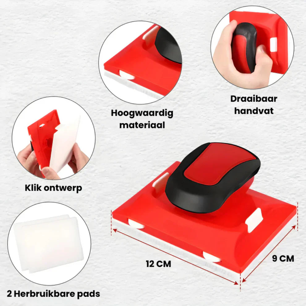 Paint Edger High Quality Plastic 12.0 cm x 9.0 cm Clean Wall Ceiling Trim Painting Tool Replaceable Pads | Thomler