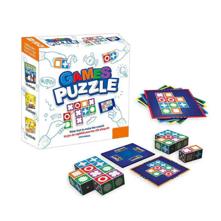 Logic Board Game 20.0 cm Pattern Matching Family Fun Educational Brain Teaser Reaction Speed Puzzle For Ages 7 Plus | Thomler