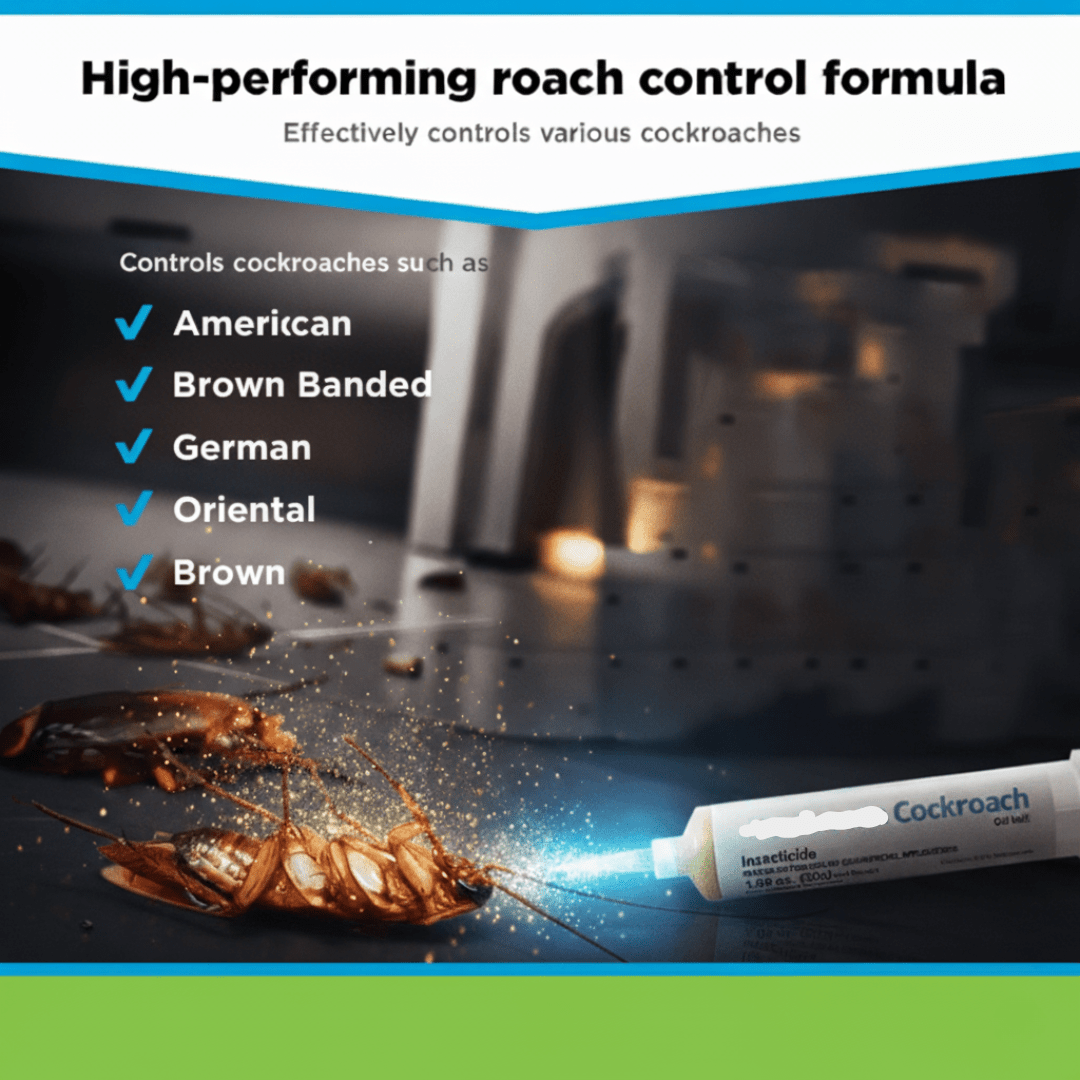 Roach Killer Gel Bait – Odorless Indoor Cockroach Treatment, 1 oz Syringe | Thomler