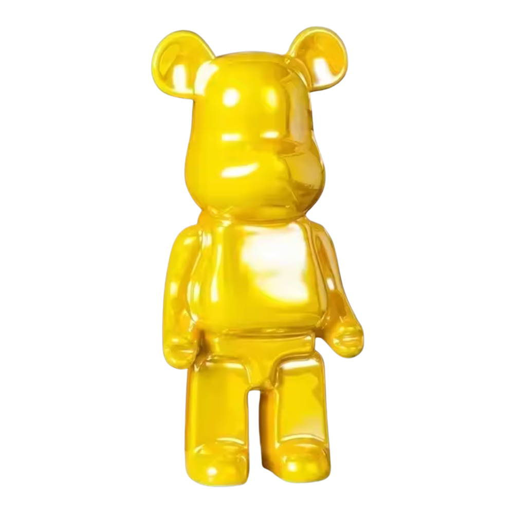 Abstract Bear Figurine Resin Sculpture Modern Home Decor Statue Art Piece for Shelves Desk Office Living Room Colorful Animal Accent Gift | Thomler