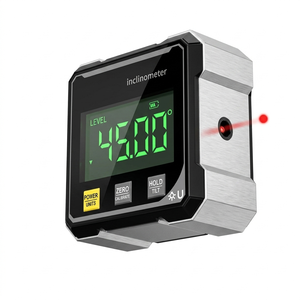 Laser Angle Finder with Magnetic Base ±0.2° Precision Digital Level Gauge Inclinometer Bevel Tool for Carpentry Metalwork Renovations | Thomler
