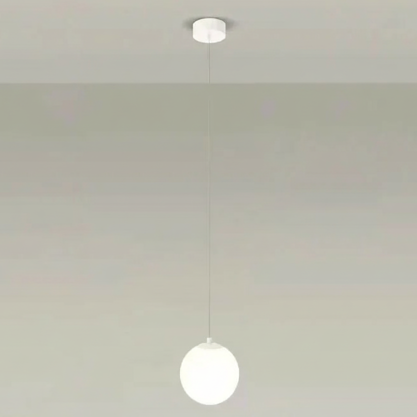 Modern Glass Drop Ceiling Fixture with Integrated LED Lighting for Dining Room & Bedroom | Thomler