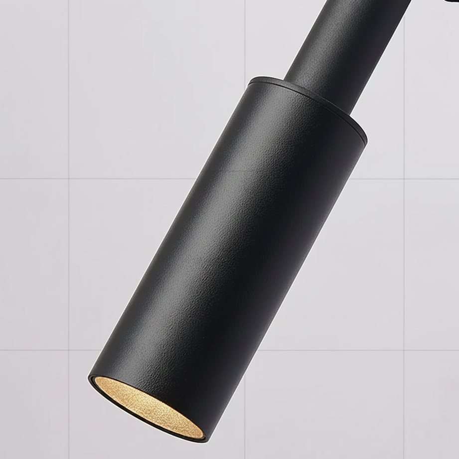Adjustable Multi-Drop Tube Pendant Light – Dimmable LED Stairwell & Foyer Chandelier | Thomler