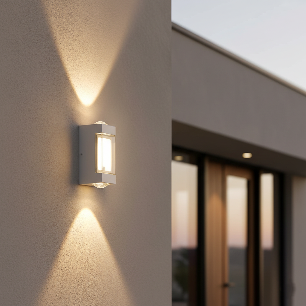 Wall Light Metal 27.0 cm Up Down Black Outdoor Facade Garden Entrance Waterproof LED Architectural Lighting IP65 | Thomler