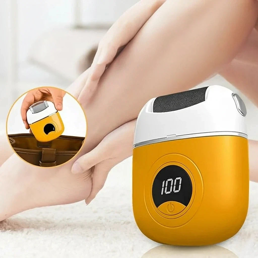 Rechargeable Foot File for Smooth Heels – Waterproof Electric Pedicure Tool for Cracked Skin & Dead Skin Removal at Home | Thomler