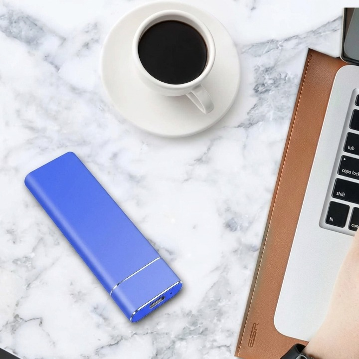 External SSD Aluminium 8 TB Portable USB 3.1 Type-C Storage Drive Red Black Silver Blue For PC Mac Game Console Smart TV | Thomler