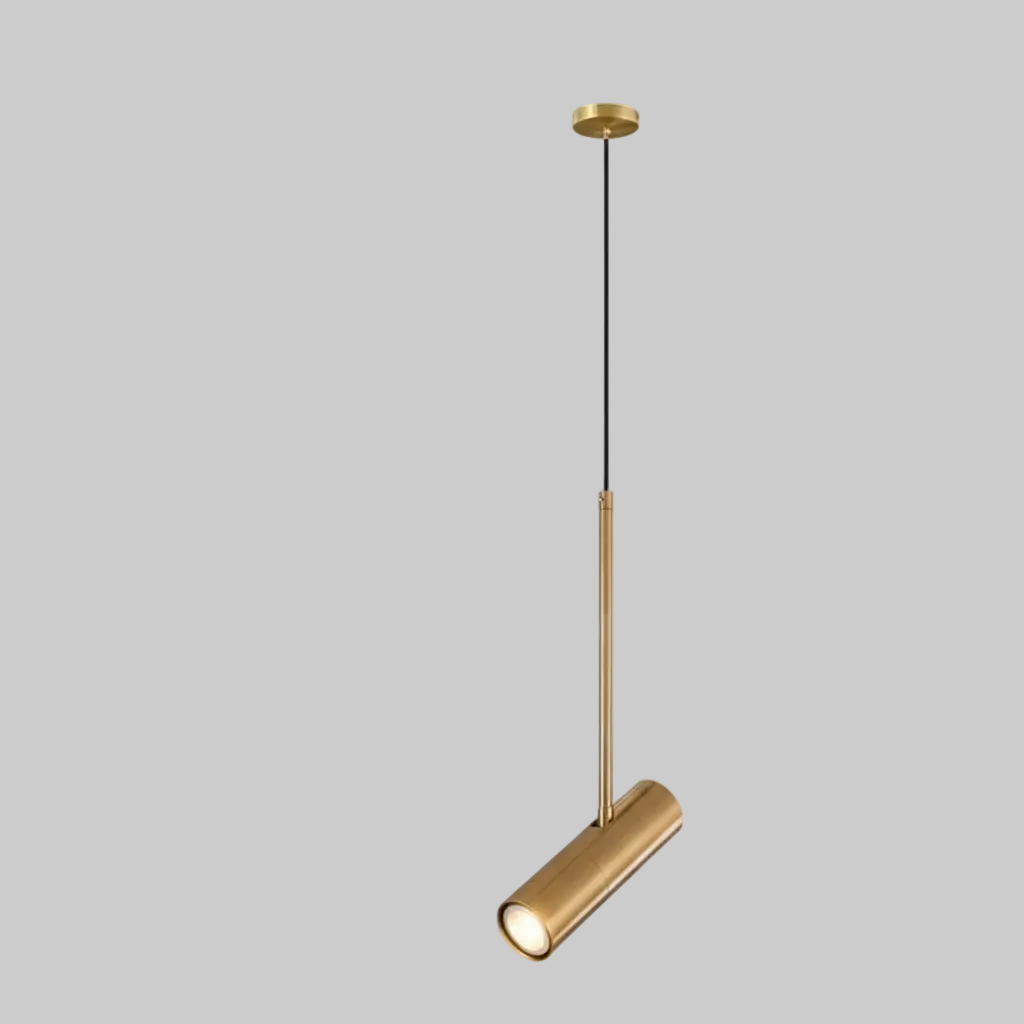 Adjustable Swivel Cylinder Pendant – Metal Downlight with Focused Beam for Kitchen Island & Bedside | Thomler